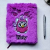 Customized cartoon plush a5 horizontal line page cute notepad student stationery notebook full image